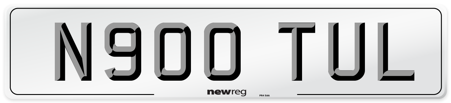 N900 TUL Number Plate from New Reg